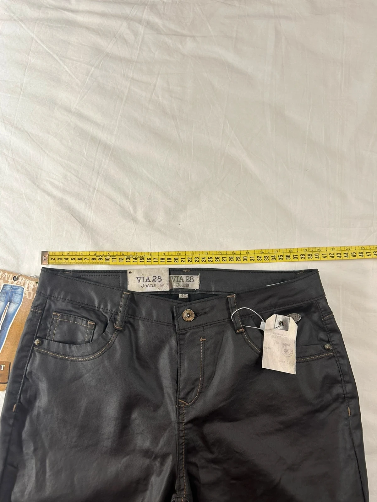 Jean vintage taille haute via 28 – photo 12